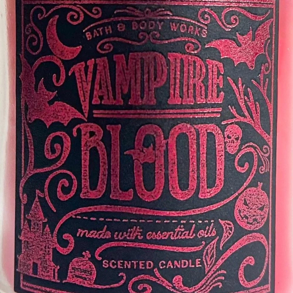 Bath and Body Works Vampire Blood Candle Single Wick NEW